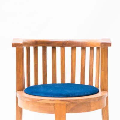 Brown Circular Chair, 1920s-NZV-2027595