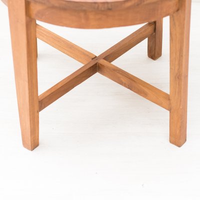 Brown Circular Chair, 1920s-NZV-2027595