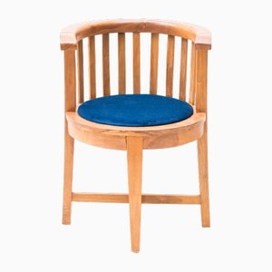 Brown Circular Chair, 1920s-NZV-2027595