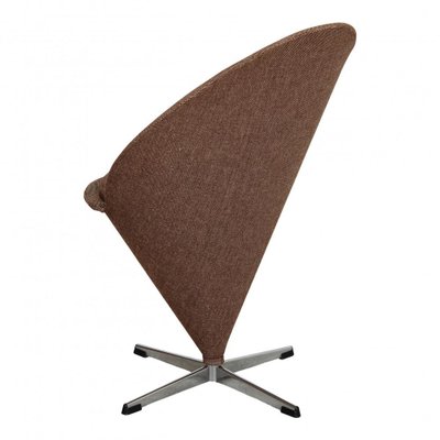 Brown Fabric Cone Chair by Verner Panton for Fritz Hansen, 1920s-MTD-1400637