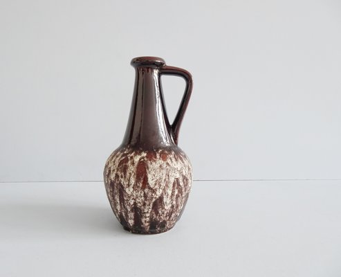 Brown Fat Lava Glaze Vase with Handles from Bay Keramik, 1970s-BLG-703344