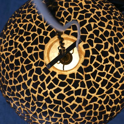 Brown Fiberglass Pendant Lamp, 1970s-ZLY-666002