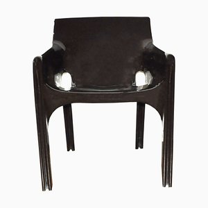 Brown Gaudi Chair by Vico Magistretti for Artemide, 1970s-YNQ-605115