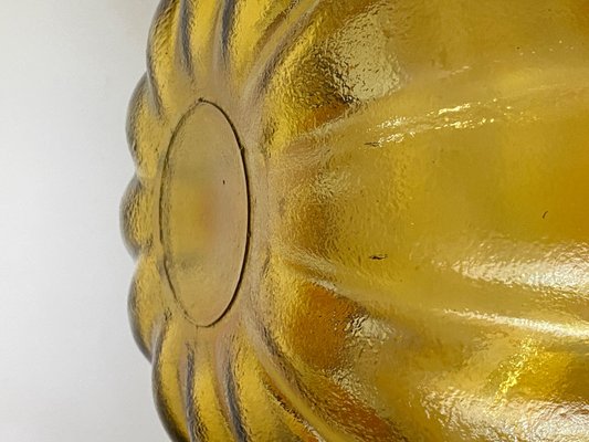 Brown Glass Salad Bowl, France, 1970s-UR-1406694