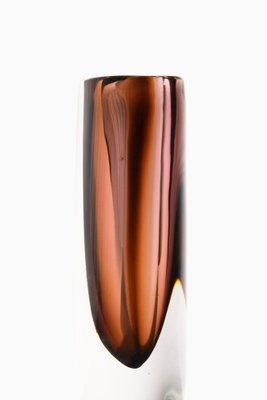 Brown Glass Vase by Vicke Lindstrand, 1960s-SC-1771418