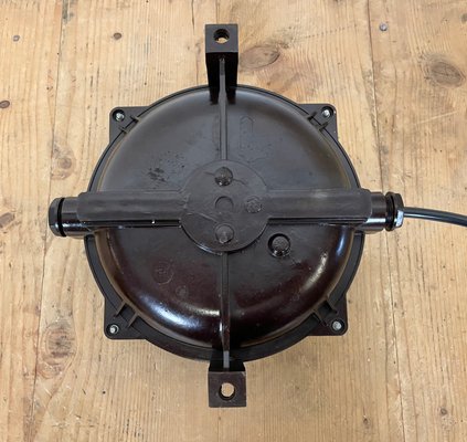 Brown Industrial Bakelite Wall or Ceiling Light, 1970s-CGF-1167513