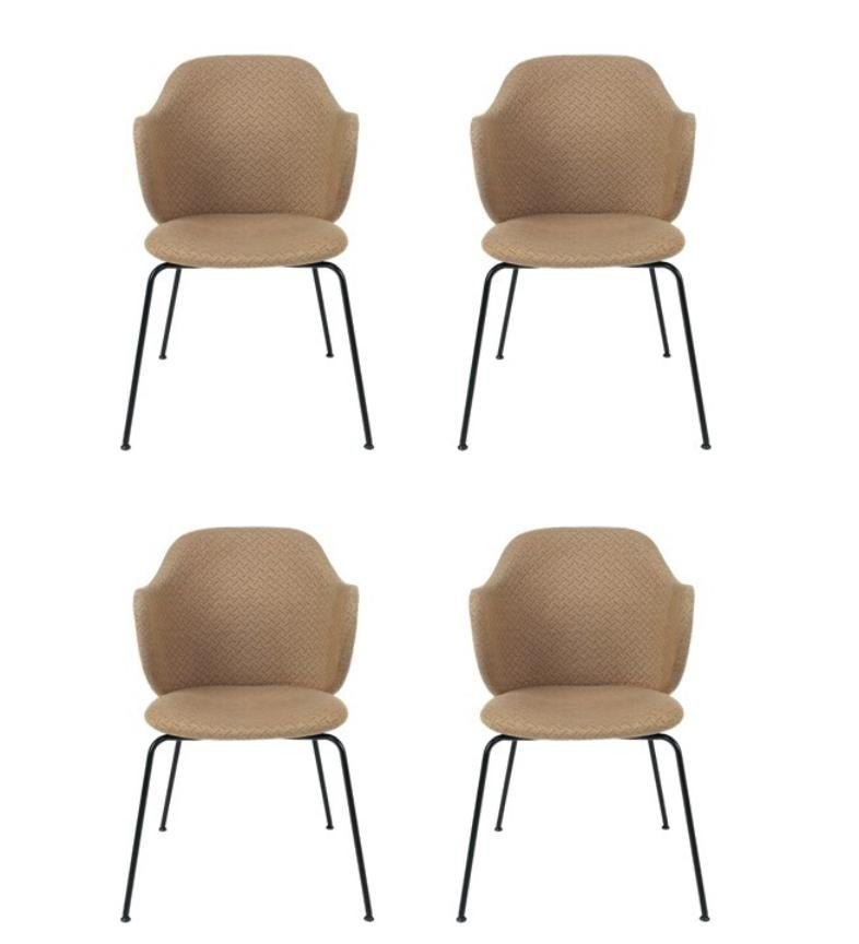 Brown Jupiter Chairs by Lassen, Set of 4