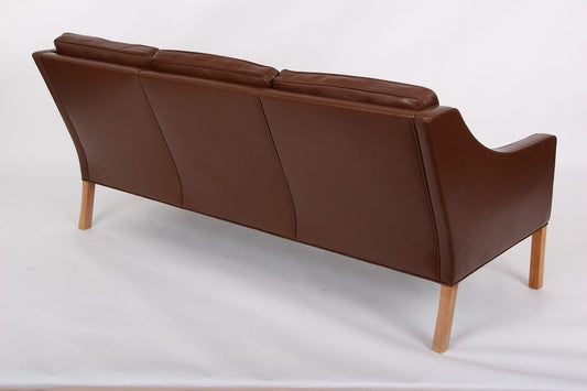 Brown Leather 2209 Sofa by Børge Mogensen for Fredericia, 2000s