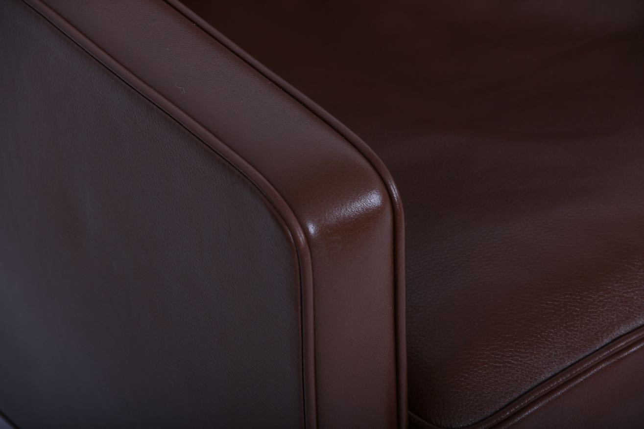 Brown Leather 2209 Sofa by Børge Mogensen for Fredericia, 2000s