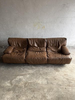 Brown Leather 3-Seater Sofa from Brunati-PDG-2027313