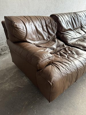 Brown Leather 3-Seater Sofa from Brunati-PDG-2027313