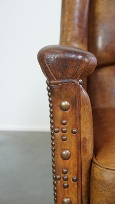 Brown Leather Armchair, 1970s-HPP-2035257