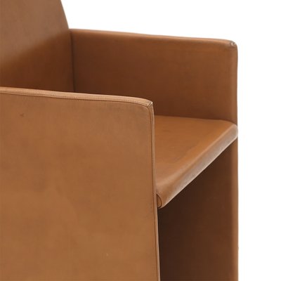 Brown Leather Armchair, 1970s-EZ-1173093