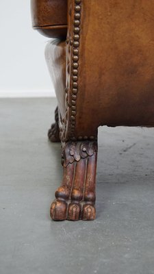 Brown Leather Armchair, 1970s-HPP-2035257