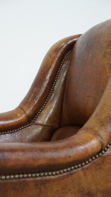 Brown Leather Armchair, 1970s-HPP-2035257