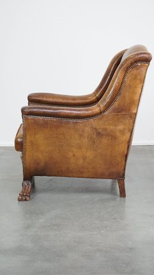 Brown Leather Armchair, 1970s-HPP-2035257