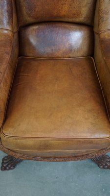 Brown Leather Armchair, 1970s-HPP-2035257