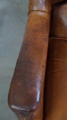 Brown Leather Armchair, 1970s-HPP-2035257