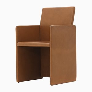 Brown Leather Armchair, 1970s-EZ-1173093