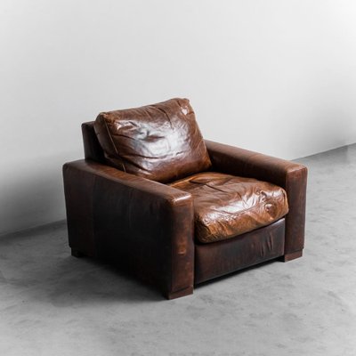 Brown Leather Armchair, 1990s-ZLY-1782449