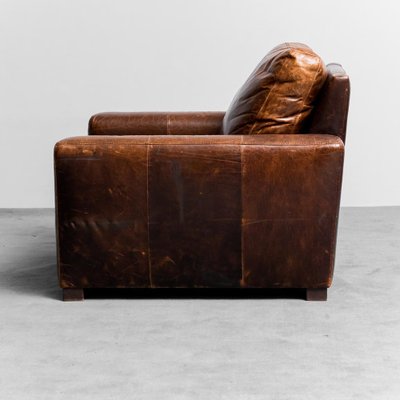 Brown Leather Armchair, 1990s-ZLY-1782449