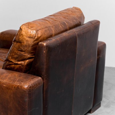 Brown Leather Armchair, 1990s-ZLY-1782449