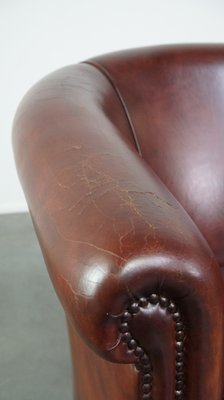 Brown Leather Club Chair-HPP-2032272