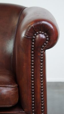 Brown Leather Club Chair-HPP-2032272