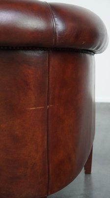 Brown Leather Club Chair-HPP-2032272