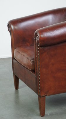 Brown Leather Club Chair-HPP-2032272