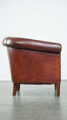 Brown Leather Club Chair-HPP-2032272