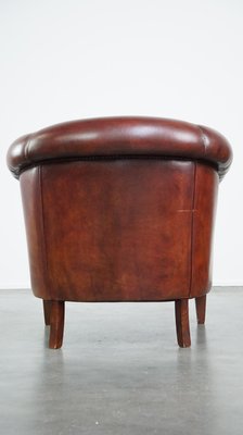 Brown Leather Club Chair-HPP-2032272