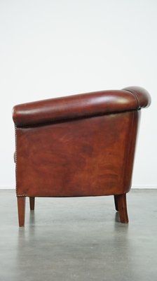 Brown Leather Club Chair-HPP-2032272