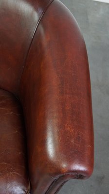 Brown Leather Club Chair-HPP-2032272