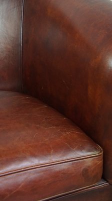 Brown Leather Club Chair-HPP-2032272