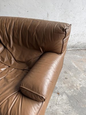 Brown Leather Club Sofas from Brunati, Set of 2-PDG-2027314