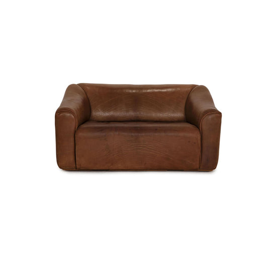 Brown Leather Ds 47 Two-Seater Couch from de Sede