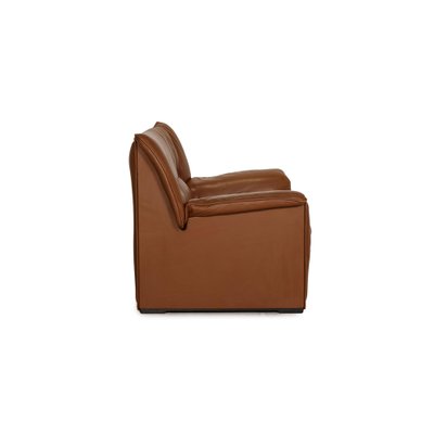 Brown Leather Lauriana 2-Seat Couch by Tobia Scarpa for B&B Italia-RQW-1122540