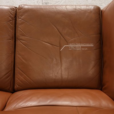 Brown Leather Lauriana 2-Seat Couch by Tobia Scarpa for B&B Italia-RQW-1122540