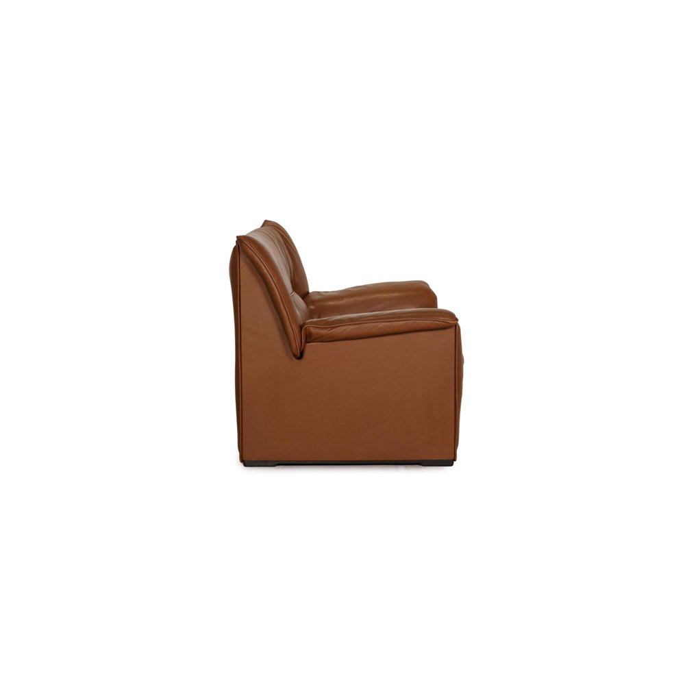 Brown Leather Lauriana Sofa & Armchair Set from B&B Italia, Set of 3