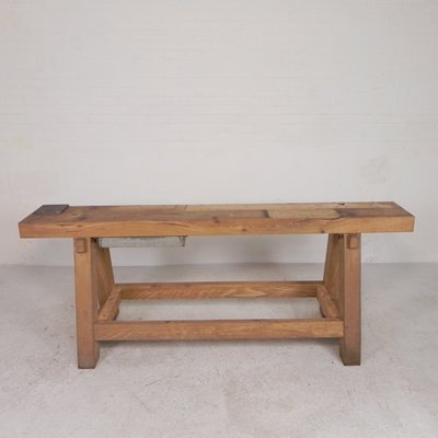 Brown Oak Workbench, 1950s-TL-2034828