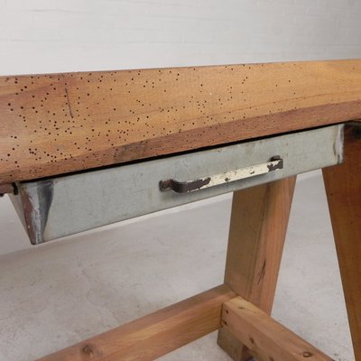 Brown Oak Workbench, 1950s-TL-2034828