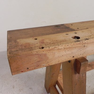 Brown Oak Workbench, 1950s-TL-2034828