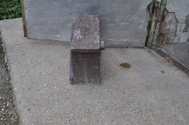 Brown Painted Stool, 1940s-OXJ-679076