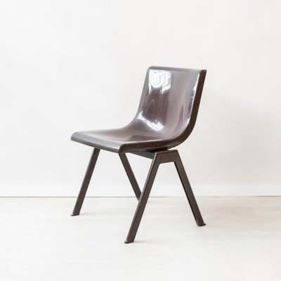 Brown Plastic Chair for Olivetti by Ettore Sottsass, 1970s-NZV-1407966