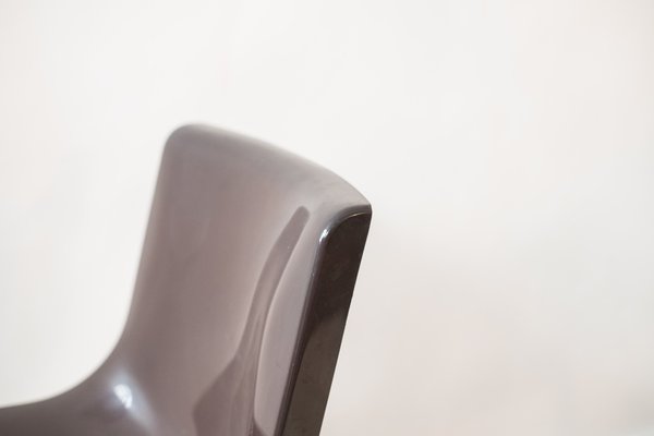 Brown Plastic Chair for Olivetti by Ettore Sottsass, 1970s-NZV-1407966