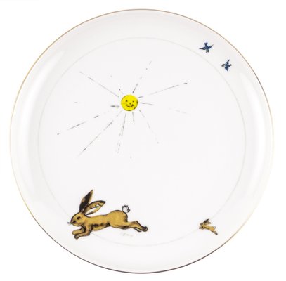 Brown Porcelain Collection Plate from Litolff, 1946-VLO-963039