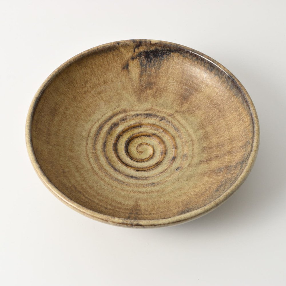 Brown Pottery Bowl by Pieter Groeneveldt, 1930s