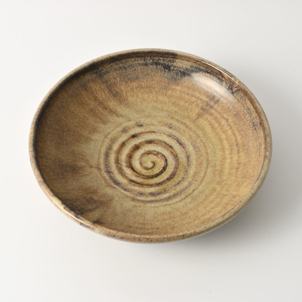 Brown Pottery Bowl by Pieter Groeneveldt, 1930s