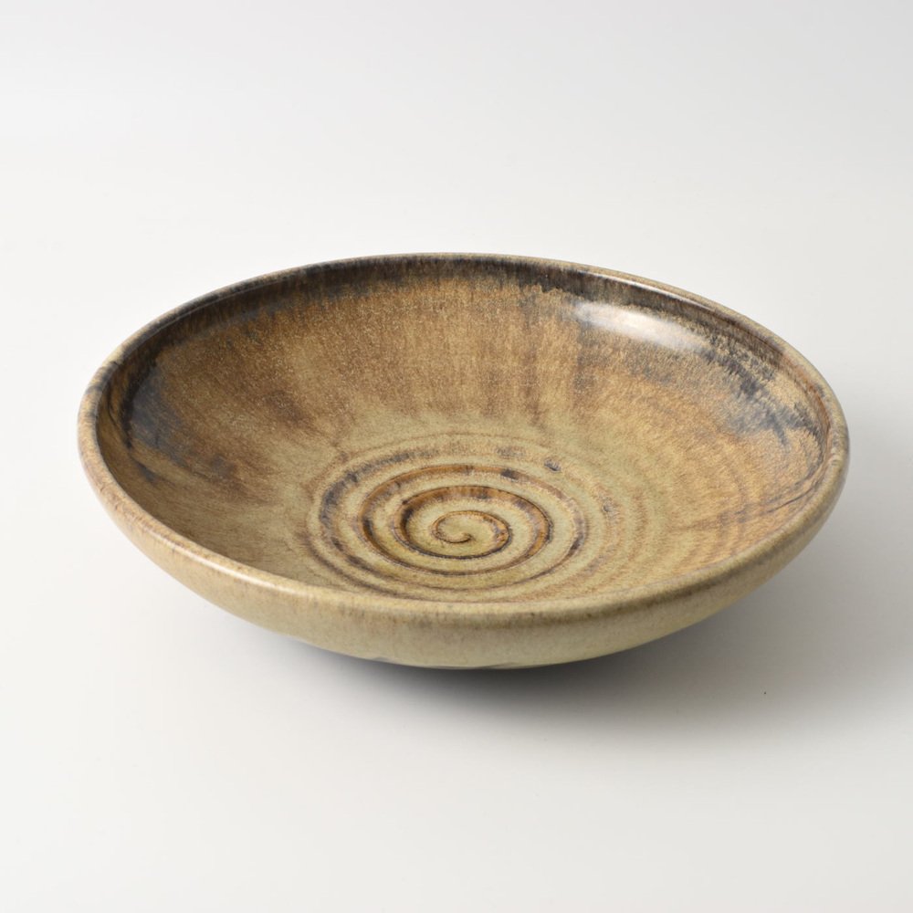 Brown Pottery Bowl by Pieter Groeneveldt, 1930s